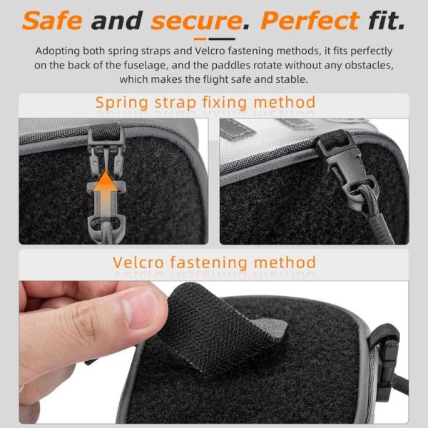 STARTRC Backpack Back-hanging Small Bag For DJI Avata / Air Series / Mavic Series (Grey) - Image 4