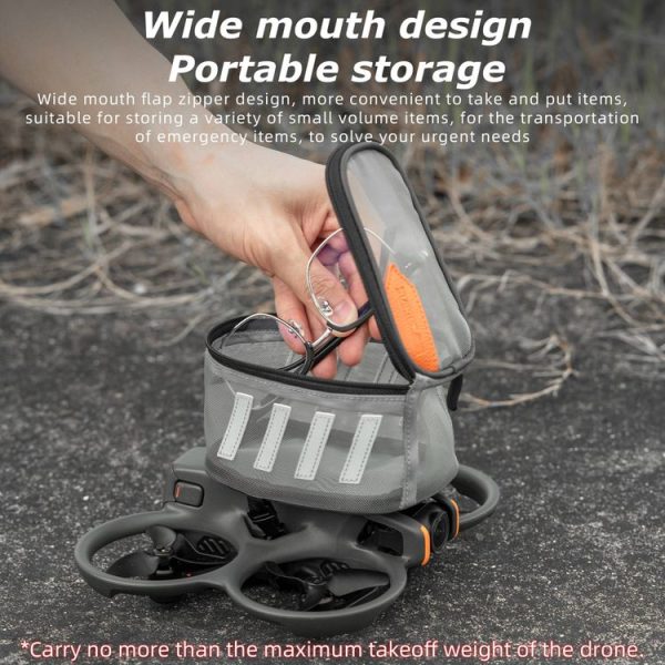 STARTRC Backpack Back-hanging Small Bag For DJI Avata / Air Series / Mavic Series (Grey) - Image 6