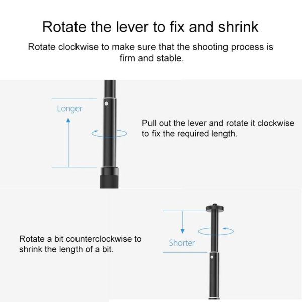 PGYTECH P-GM-105 Handheld Universal Stand Extension Rod for DJI OSMO Pocket / Action / GoPro7 / 6 / 5 Sports Camera Accessories - Image 6