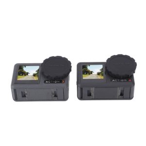DJI Osmo Action 5 Pro / 4 / 3 Sunnylife 2pcs Silicone Lens Cap (Black)