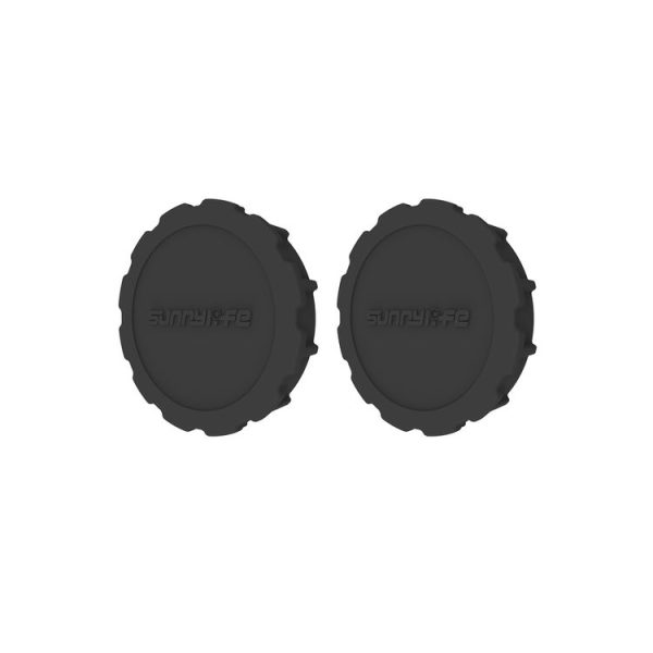 DJI Osmo Action 5 Pro / 4 / 3 Sunnylife 2pcs Silicone Lens Cap (Black) - Image 2