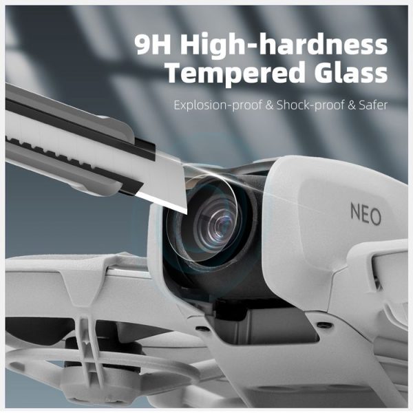 DJI Neo Sunnylife 2pcs Tempered Glass Drone Lens Film (Transparent) - Image 4