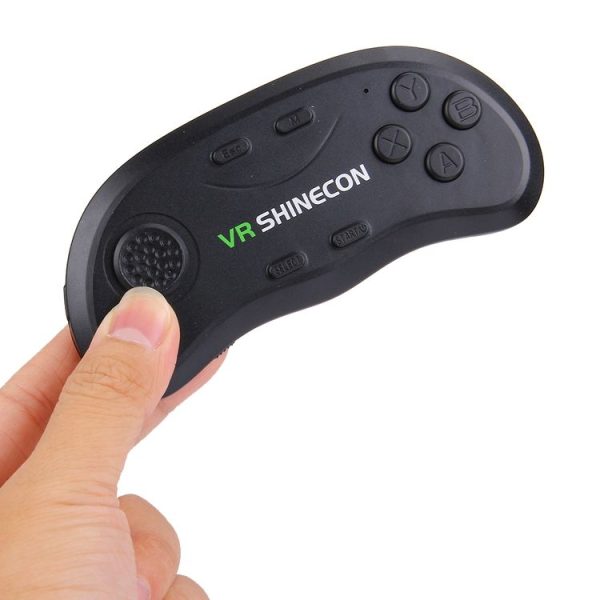 VR Shinecon 3D Movie Games Virtual Reality Glasses Bluetooth Remote Controller Gamepad (Black) - Image 4
