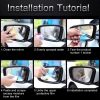 Ford Fiesta 2009-2018 Car Round PET Rearview Mirror Protective Window Clear Anti-fog Waterproof Rain Shield Film - Image 7