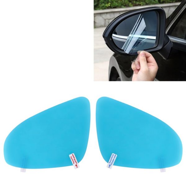 Peugeot 308 2014-2018 Car PET Rearview Mirror Protective Window Clear Anti-fog Waterproof Rain Shield Film
