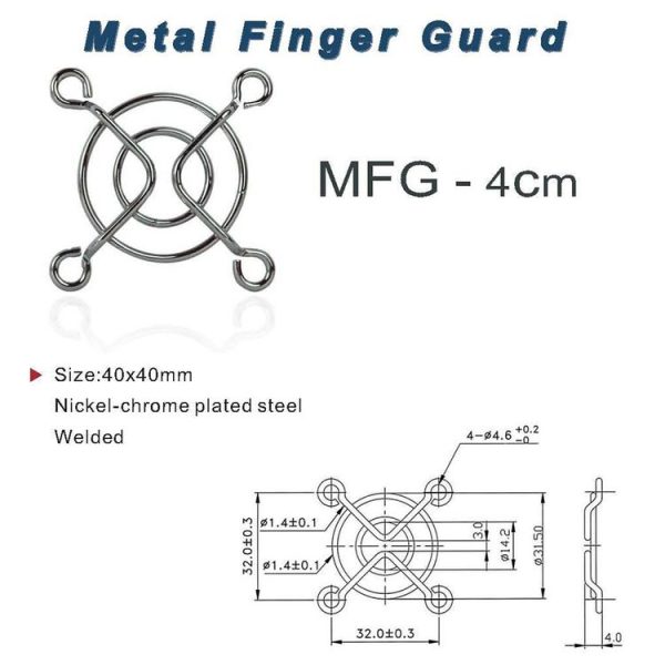 10 PCS Computer Fan Chassis Dustproof Net Case Cover, Size: 4cm - Image 3