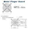 10 PCS Computer Fan Chassis Dustproof Net Case Cover, Size: 6cm - Image 3