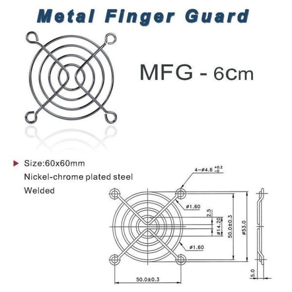 10 PCS Computer Fan Chassis Dustproof Net Case Cover, Size: 6cm - Image 3
