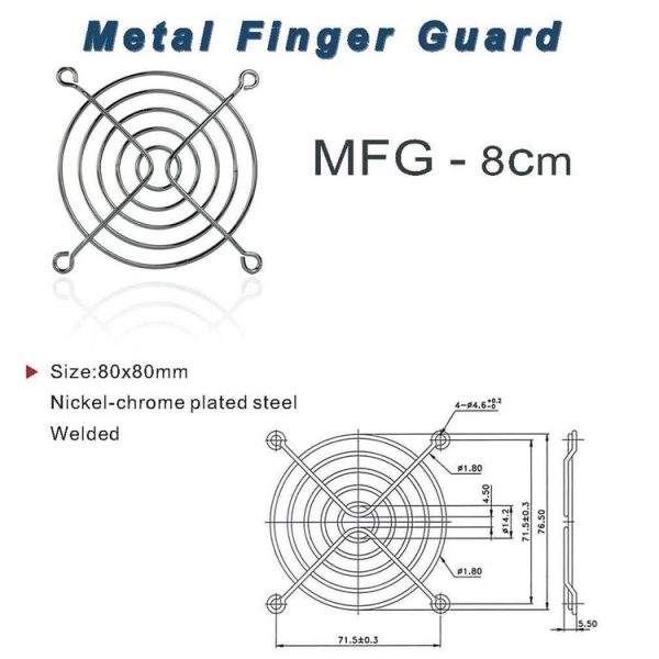 10 PCS Computer Fan Chassis Dustproof Net Case Cover, Size: 8cm - Image 3