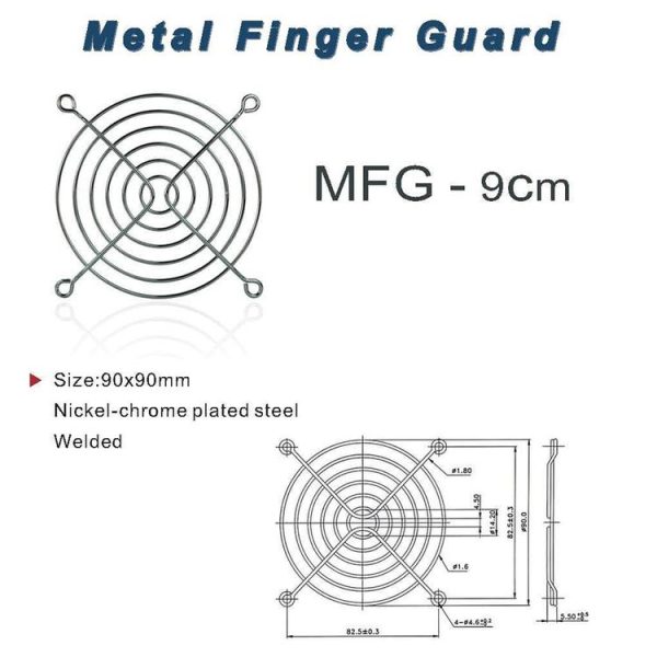 10 PCS Computer Fan Chassis Dustproof Net Case Cover, Size: 9cm - Image 3