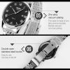 SKMEI 9058 Multifunctional Outdoor Fashion Waterproof Steel Strip Quartz Wrist Watch (Women Style Black) - Image 6