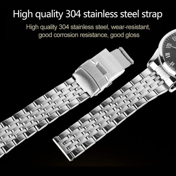 SKMEI 9058 Multifunctional Outdoor Fashion Waterproof Steel Strip Quartz Wrist Watch (Women Style Black) - Image 9
