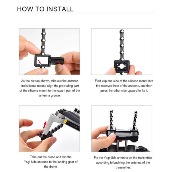 STARTRC 1108783 5.8GHz Remote Control Arm Yagi Antenna Signal Enhancer Set for DJI Mavic Mini 2 - Image 13
