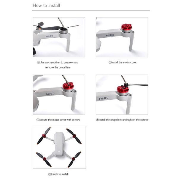 STARTRC 1108783 Dedicated Motor Protective Cover Screw Set for DJI Mavic Mini 2 - Image 11