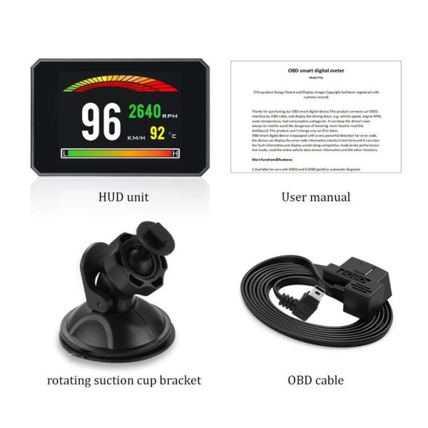 P16 Car HUD Head-up Display OBD2 Fault Code Elimination - Image 12