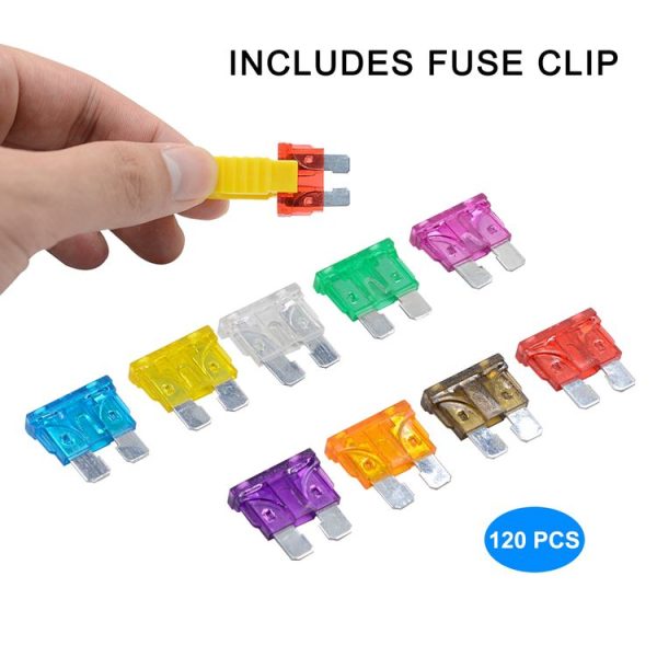 ZH-1094B1 120 PCS 2A-35A Car Fuse Set - Image 5