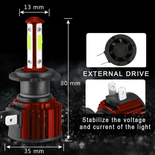 F8 H7 2 PCS DC9-36V 22W 2500LM IP68 Car LED Headlight Lamps (6000K White Light) - Image 3