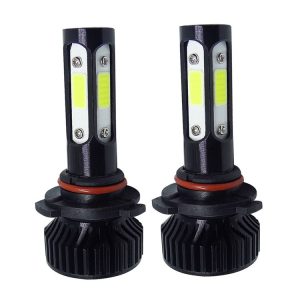 V4 9005 2 PCS DC9-36V 22W 2500LM 6000K White Light IP68 Car LED Headlight Lamps (Black)