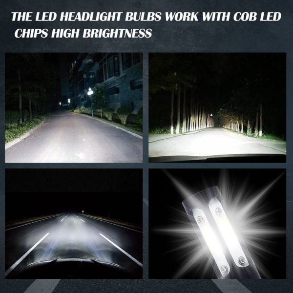 V4 9005 2 PCS DC9-36V 22W 2500LM 6000K White Light IP68 Car LED Headlight Lamps (Black) - Image 15