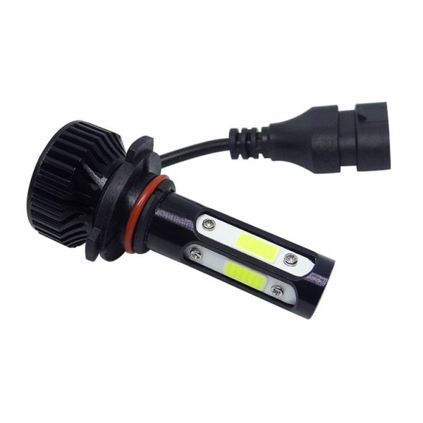 V4 9005 2 PCS DC9-36V 22W 2500LM 6000K White Light IP68 Car LED Headlight Lamps (Black) - Image 2