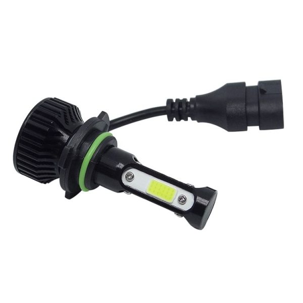 V4 9006 2 PCS DC9-36V 22W 2500LM 6000K White Light IP68 Car LED Headlight Lamps (Black) - Image 2
