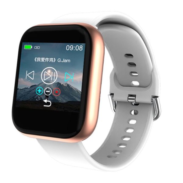 T3M 1.3 inch Color Screen Music Smart Bracelet, Built-in MP3, Support Sleep Monitor / Heart Rate Monitor / Blood Pressure Monitor (White)