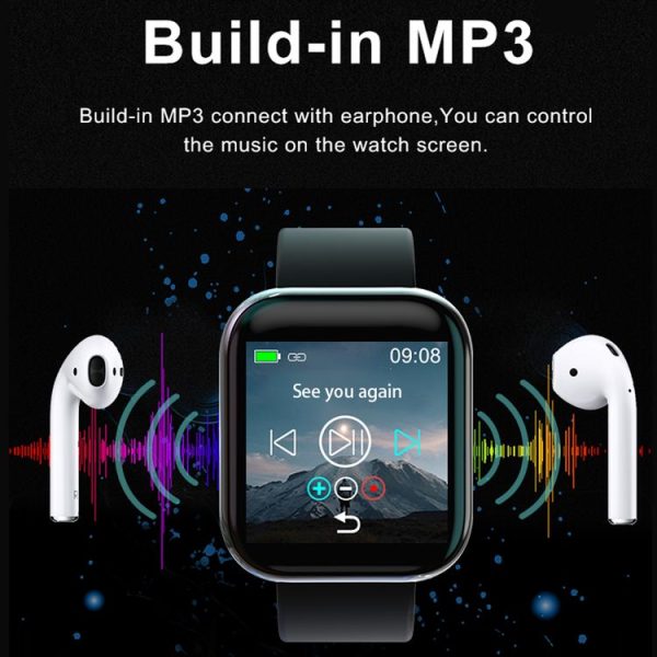 T3M 1.3 inch Color Screen Music Smart Bracelet, Built-in MP3, Support Sleep Monitor / Heart Rate Monitor / Blood Pressure Monitor (White) - Image 4