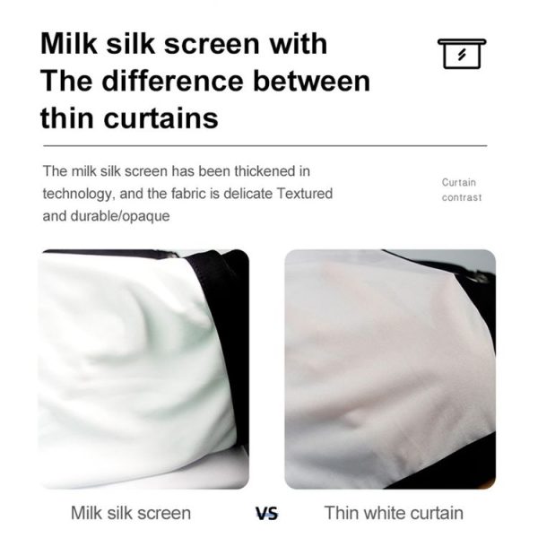 Folding Milk Silk Polyester Projector Film Curtain, Size: 60 inch (16: 9) Projection Area: 133 x 75cm - Image 9