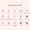 ZL13 1.22 inch Color Screen IP67 Waterproof Smart Watch, Support Sleep Monitor / Heart Rate Monitor / Menstrual Cycle Reminder, Style: Red Leather Strap - Image 4