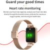 ZL13 1.22 inch Color Screen IP67 Waterproof Smart Watch, Support Sleep Monitor / Heart Rate Monitor / Menstrual Cycle Reminder, Style: Red Leather Strap - Image 8
