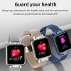 ZL13 1.22 inch Color Screen IP67 Waterproof Smart Watch, Support Sleep Monitor / Heart Rate Monitor / Menstrual Cycle Reminder, Style: Red Leather Strap - Image 9