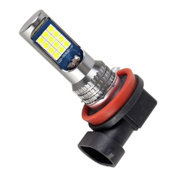 H11 / H8 2 PCS DC12-24V / 8.6W Car Fog Lights with 24LEDs SMD-3030 & Constant Current, Bag Packagin (Lime Light) - Image 2