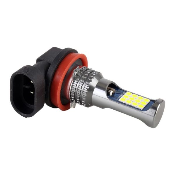 H11 / H8 2 PCS DC12-24V / 8.6W Car Fog Lights with 24LEDs SMD-3030 & Constant Current, Bag Packagin (Lime Light) - Image 4