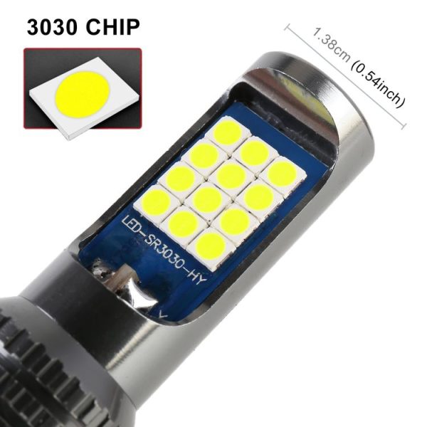H11 / H8 2 PCS DC12-24V / 8.6W Car Fog Lights with 24LEDs SMD-3030 & Constant Current, Bag Packagin (Lime Light) - Image 5