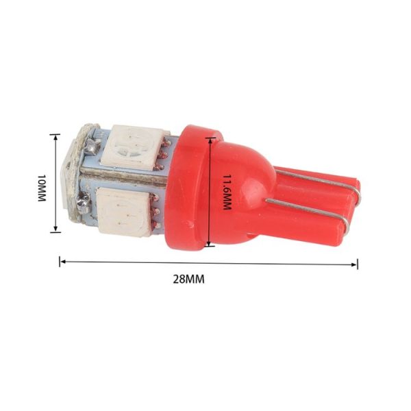35 PCS T10 Car Modification LED Indicator Light with T10 Lamp Holder (Red Light) - Image 7