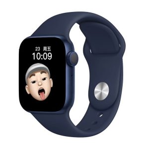 T500+ 1.75 inch IPS Screen IP67 Waterproof Smart Watch, Support Sleep Monitor / Heart Rate Monitor / Bluetooth Call, Style: Sport Button Strap (Blue)