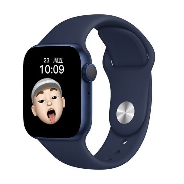T500+ 1.75 inch IPS Screen IP67 Waterproof Smart Watch, Support Sleep Monitor / Heart Rate Monitor / Bluetooth Call, Style: Sport Button Strap (Blue)