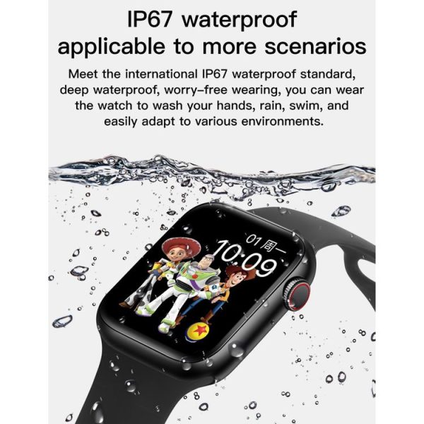 T500+ 1.75 inch IPS Screen IP67 Waterproof Smart Watch, Support Sleep Monitor / Heart Rate Monitor / Bluetooth Call, Style: Sport Button Strap (Blue) - Image 12