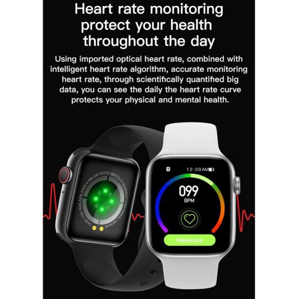 T500+ 1.75 inch IPS Screen IP67 Waterproof Smart Watch, Support Sleep Monitor / Heart Rate Monitor / Bluetooth Call, Style: Sport Button Strap (Blue) - Image 14