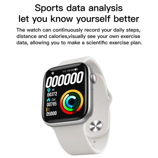 T500+ 1.75 inch IPS Screen IP67 Waterproof Smart Watch, Support Sleep Monitor / Heart Rate Monitor / Bluetooth Call, Style: Sport Button Strap (Blue) - Image 16