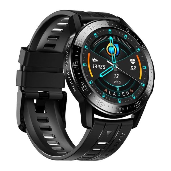 GT3 1.3 inch Full-fit Round Screen Smart Watch, Support Sleep Monitor / Heart Rate Monitor / Temperature Monitoring (Black)