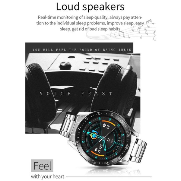 GT3 1.3 inch Full-fit Round Screen Smart Watch, Support Sleep Monitor / Heart Rate Monitor / Temperature Monitoring (Black) - Image 6