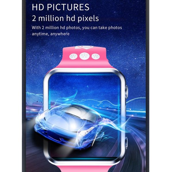 W5 1.54 inch Full-fit Screen Dual Cameras Smart Phone Watch, Support SIM Card / GPS Tracking / Real-time Trajectory / Temperature Monitoring, 1GB+4GB (Black Blue) - Image 10