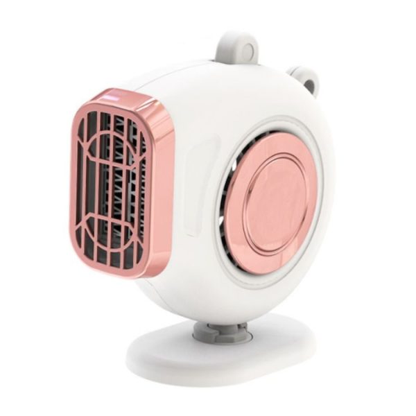 Portable Car Dashboard Electric Heater Winter Defroster, Voltage: 12V (White)