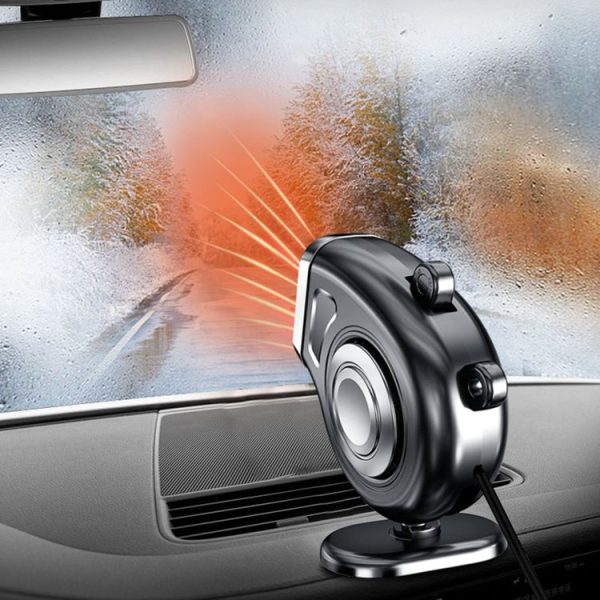 Portable Car Dashboard Electric Heater Winter Defroster, Voltage: 12V (White) - Image 11