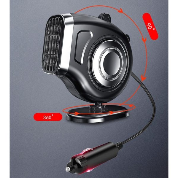 Portable Car Dashboard Electric Heater Winter Defroster, Voltage: 12V (White) - Image 3