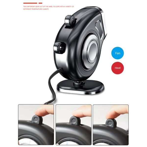 Portable Car Dashboard Electric Heater Winter Defroster, Voltage: 12V (White) - Image 4