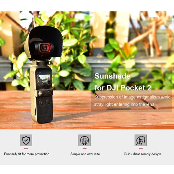 STARTRC 1108661 Dedicated Pan Tilt Sunshade Hood Gimbal Cover for DJI OSMO Pocket 2 - Image 3