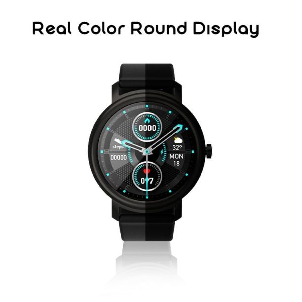 Mibro Air 1.3 inch TFT Color Touch Screen Smart Watch, IP68 Waterproof with Silicone Watchband, Support 12 Sport Modes / Heart Rate Monitoring / Sleep Monitor (Black) - Image 3