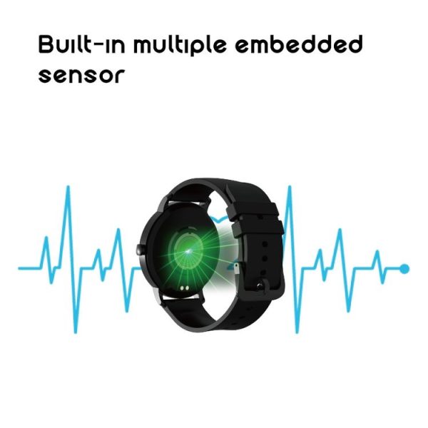 Mibro Air 1.3 inch TFT Color Touch Screen Smart Watch, IP68 Waterproof with Silicone Watchband, Support 12 Sport Modes / Heart Rate Monitoring / Sleep Monitor (Black) - Image 4